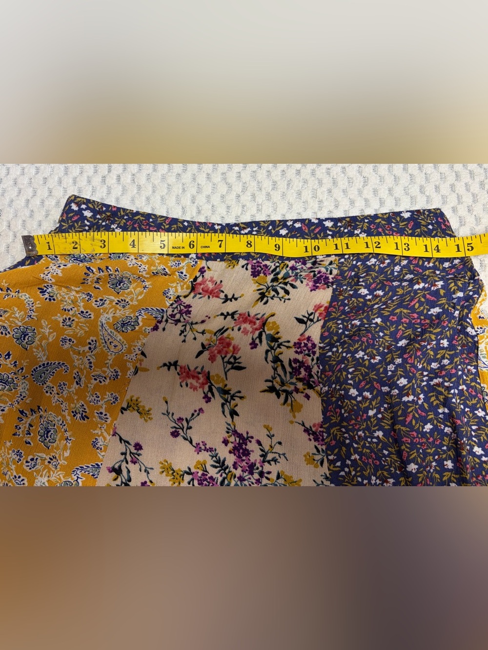NATURAL LIFE
Valentina Maxi Skirt - Yellow
Cream Floral Boho Minimalist 
Size M - Picture 7 of 8